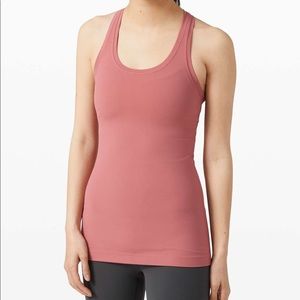 lululemon racerback tank nulu (cherry tint)